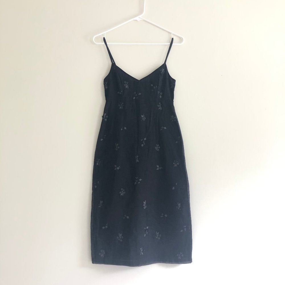 Black French Connection Appliqué Dress